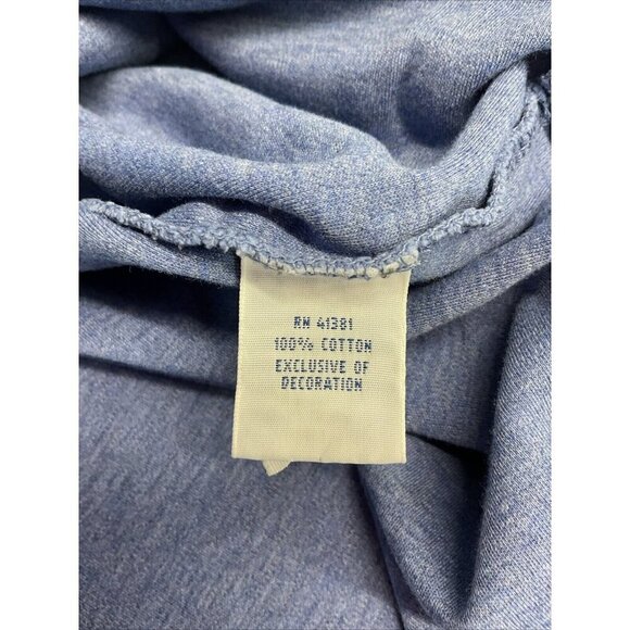 Polo Ralph Lauren‎ henley Mens XL Long Sleeve Pullover Pony Blue Pima soft touch - Picture 7 of 8